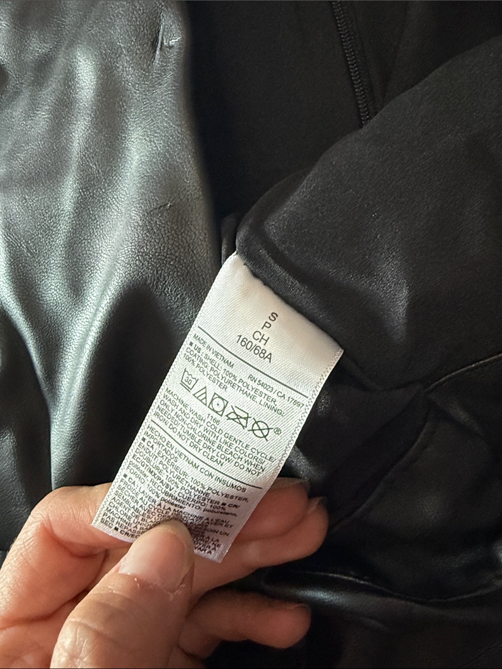 Old Navy Black Mini Skirt with Faux Leather Finish